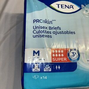 TENA ProSkin Unisex Briefs Super‎ Absorbency Medium 34-47 Inch 14 Count Pack